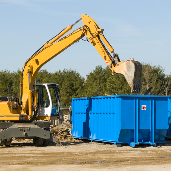 are there any restrictions on where a residential dumpster can be placed in Salem NE